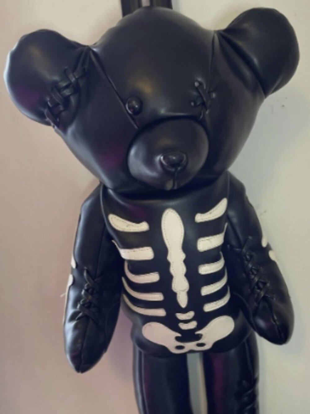 DOLLS KILL DEADLY TEDDY STUFFED BEAR BACKPACK SKELETON GOTH 26" PUNK UNISEX